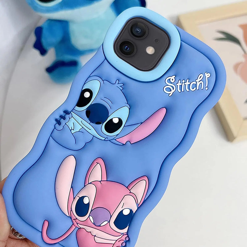 Silicone Wave Stitch Soft Cover Case For iPhone 15 14 13 12 11 Pro Plus mini Max Xs XR 6 7 8 SE